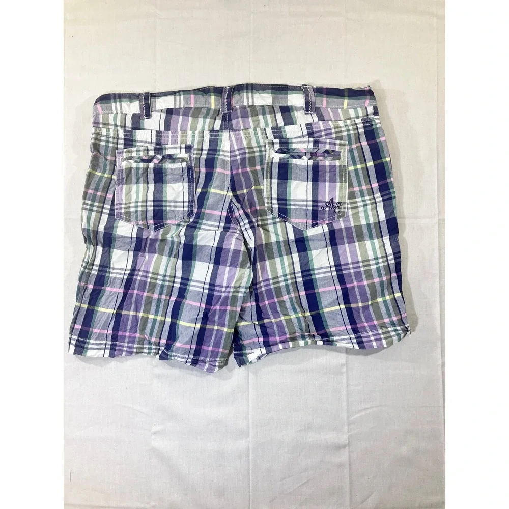American Eagle Outfitters‎ Plaid Shorts Men's Size 8 Purple Green